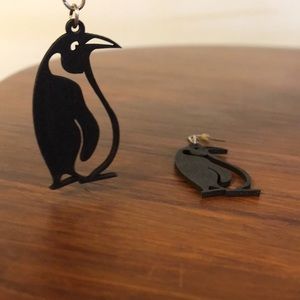 Penguin earrings